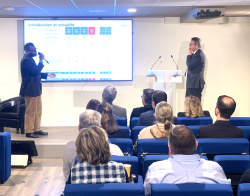 Kwami GAFA, Responsable technique et FC gestion des risques, et Alain LANNOU, Directeur général 