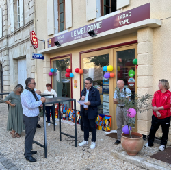 Lionel MOULUCOU, Délégué régional Mudetaf, était à l'inauguration du tabac Le Welcome en Gironde