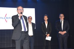 Intervention d'Alain LANNOU, directeur général de la Mudetaf, lors des Trophées des buralistes IDF 2025  (c) Paris Nuit