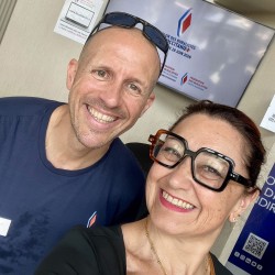 Guy-Loïc RICHARD, membre du Conseil National Consultatif de la Mudetaf pour l'Occitanie, et Caroline JULIEN, responsable communication et marketing
