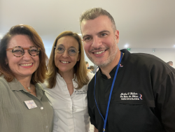 Caroline JULIEN, responsable communication et marketing de la Mudetaf, Valérie PONS, restaurant du Fort à Montauban et sociétaire Mudetaf, Nicolas EL HACKIM, Les Cèdres du Liban à Paris et sociétaire Mudetaf