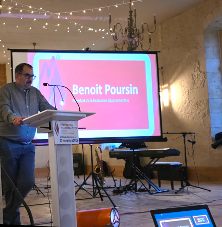 Mudetaf : Benoît POURSIN, président de la fédération des buralistes de la Nièvre