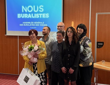 Passation de pouvoir entre Catherine MARCEL et Ludivine ROHE à la Présidence des buralistes des Vosges