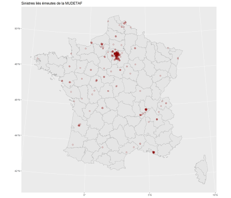 Sinistres liés émeutes Mudetaf